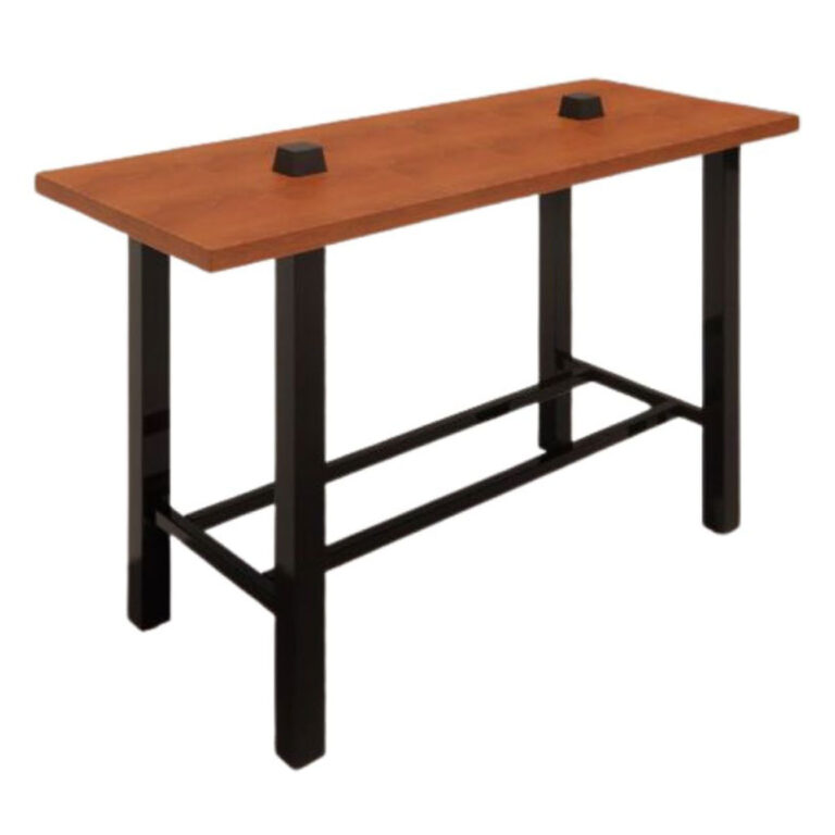 Hero 30x72" Communal table Solid Wood Beech Edge with power and Black frame