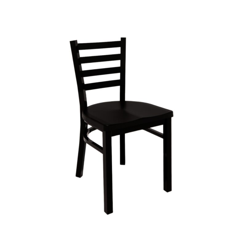 Encore Metal Chair with Tube Back and composite seat and black frame