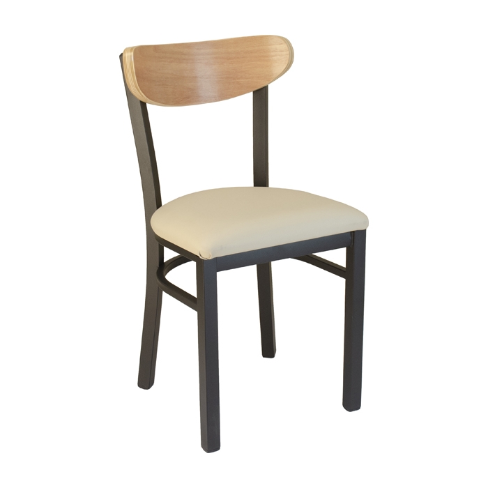 Mediterranean Kidneyback Metal Chair