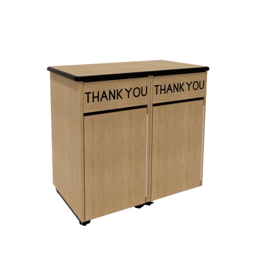 Double Swing Door DAE Waste Receptacle