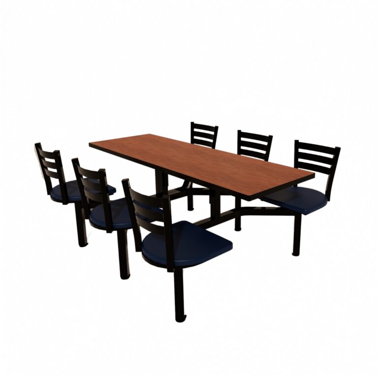 Cebra 6 Seat Island Unit with Thin Profile Dur-A-Edge and Quest Chairhead