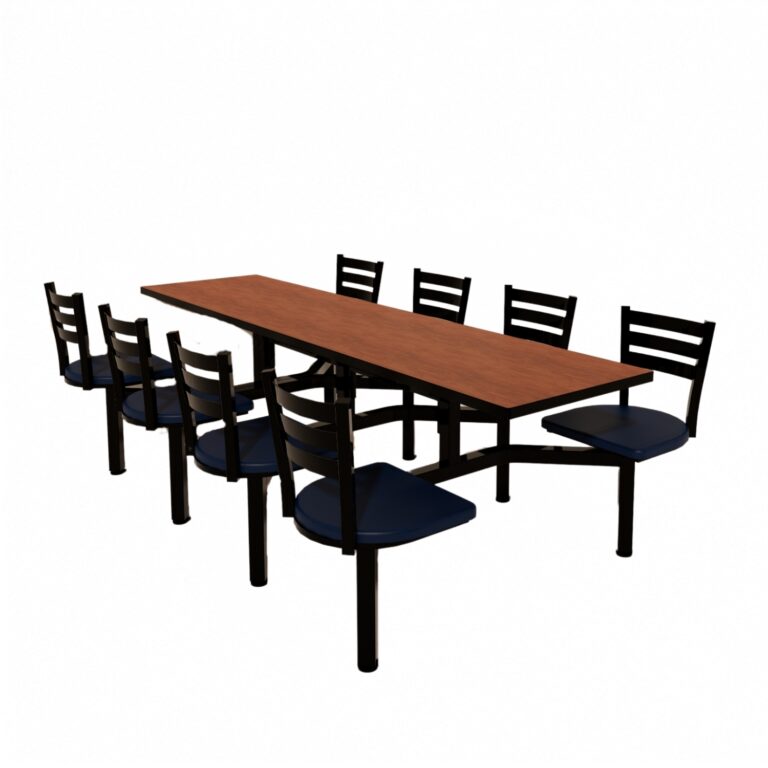 Cebra 8 Seat Island Unit with Thin Profile Dur-A-Edge and Quest Chairheads