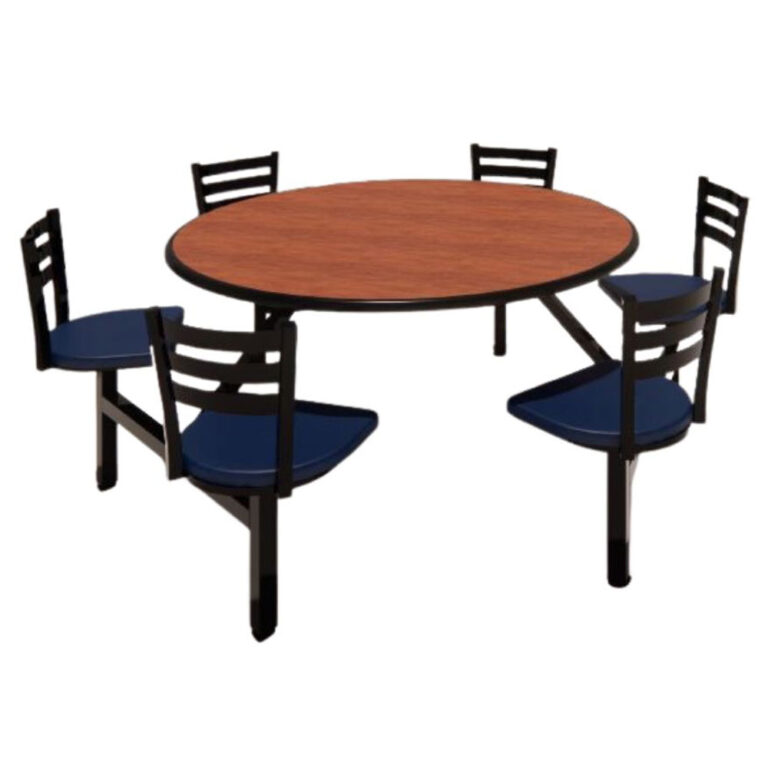 Jupiter 6 Seat Round unit Bullnose Dur-A-Edge with Quest Chairhead