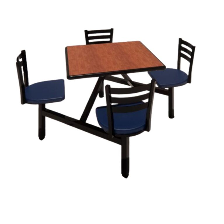 Jupiter 4 Seat Square Unit with Bullnose Dur-A-Edge and Quest Chairhead