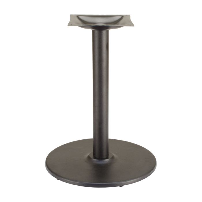 Round pedestal table base