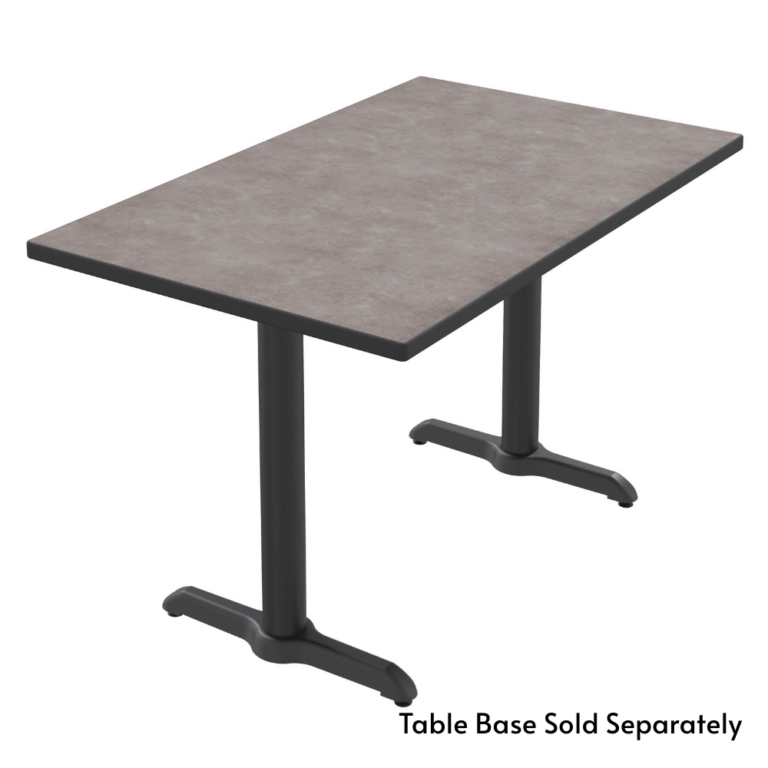 Thin profile DAE table shown with bases