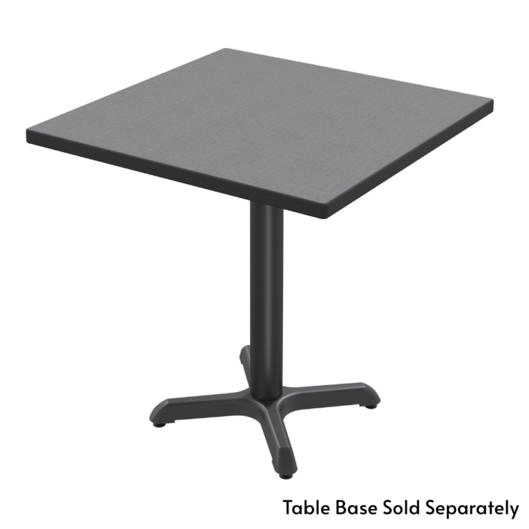 Square Thin Profile Dur-A-Edge tabletop with base