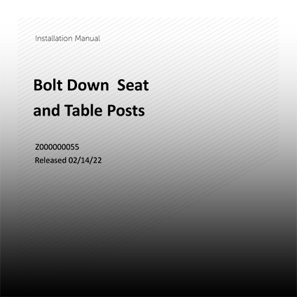 Bolt Down Seat and Table Post tile image.