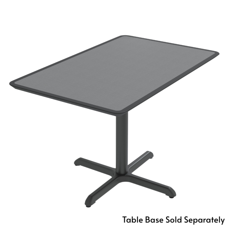 Rectangular Inverted Knife Dur-A-Edge tabletop with base