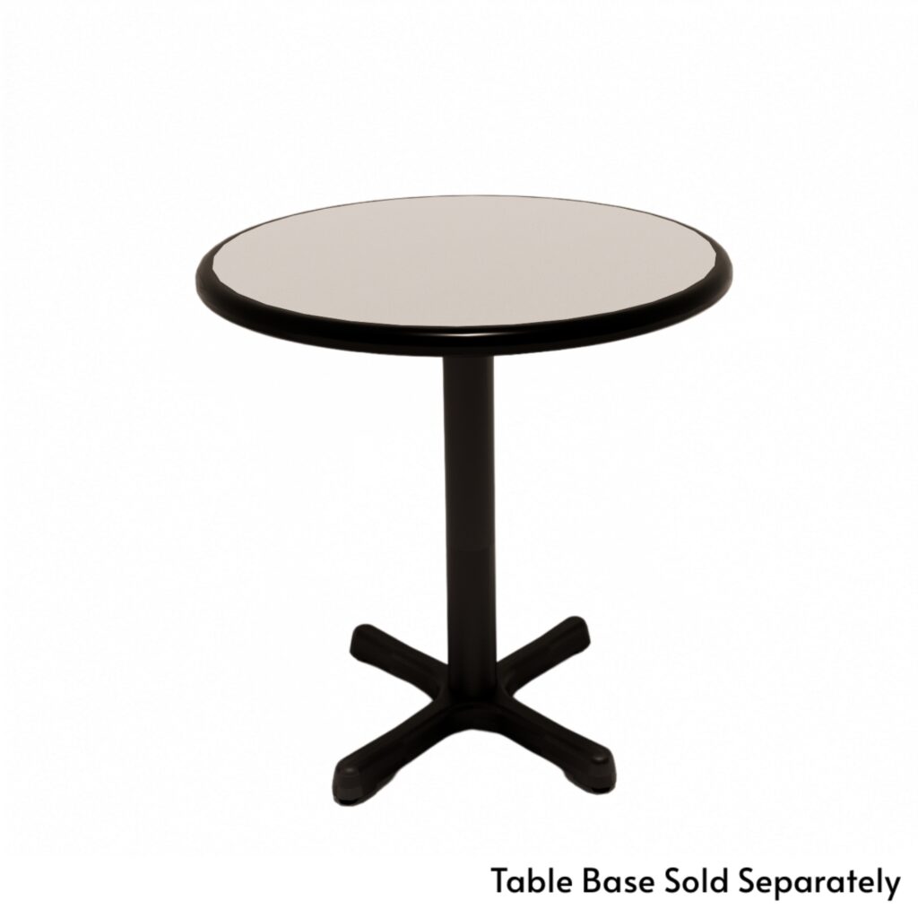 Our Dur-A-Edge Table Top is a high-performance, commercial grade laminate top. The edge does not chip, peel or crack and features a polyurethane injected molded edge that is the strongest on the market.