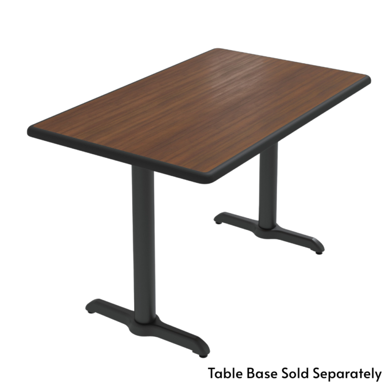 Rectangular Dur-A-Edge tabletop with base