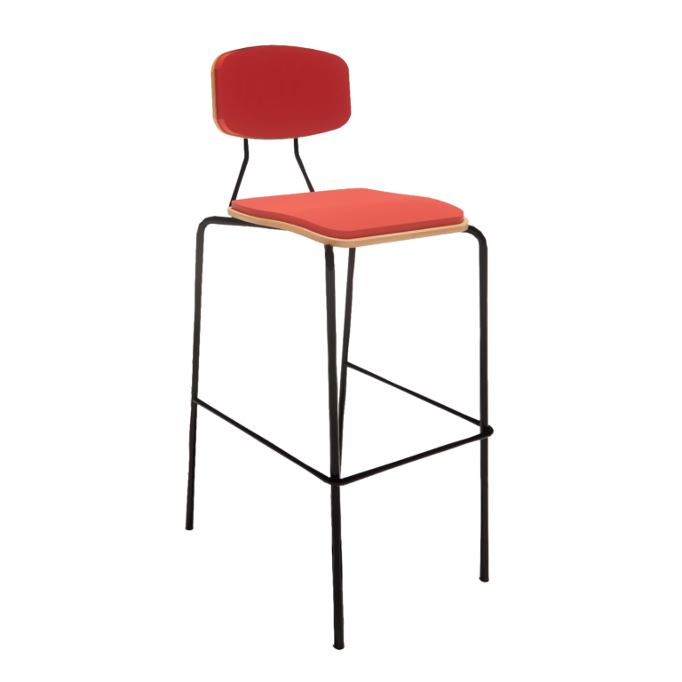 Round tube barstool - cascade